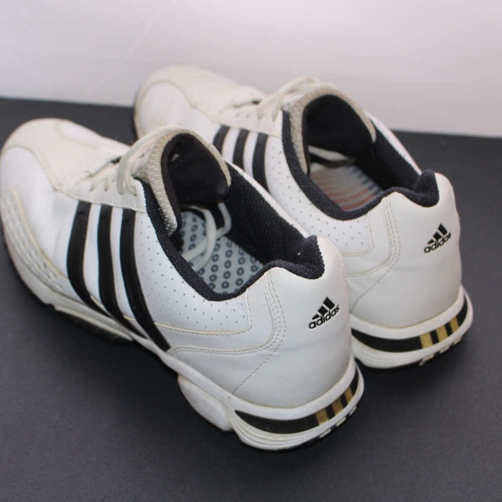 Adidas Adiwear Traxion 7 Cleat Leather Golf Shoes - Picture 4 of 6